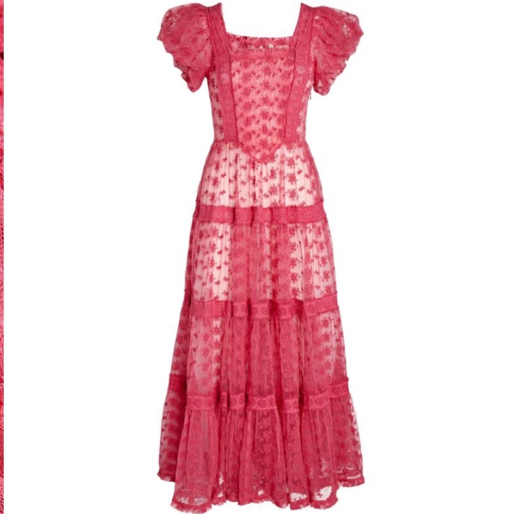 NWT Dôen Tulle Nadette Dress in Pink sz small